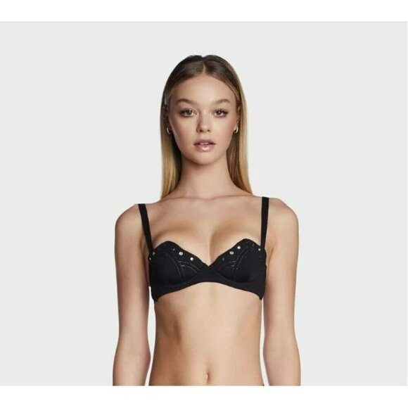 Thistle and‎ Spire Carina Seamed Lined Studded Underwire Bra 34D NWT - Picture 2 of 6